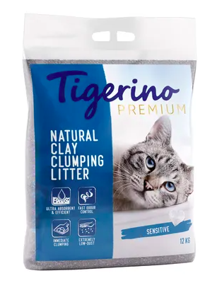 Tigerino Premium klumpende Naturler-granulat 12 kg